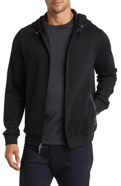Robert Barakett Brixton Zip Hoodie In Black