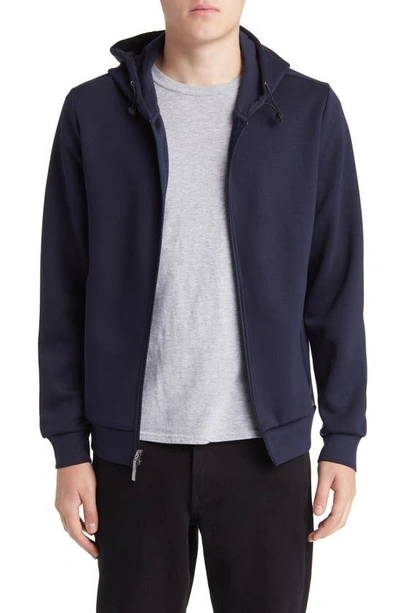 Robert Barakett Brixton Zip Hoodie In Navy