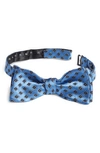 Nordstrom Foulard Silk Bow Tie In Lt Blue