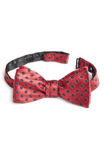 Nordstrom Foulard Silk Bow Tie In Coral