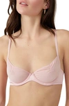 Free People Intimately Fp Hearth Throb Underwire Demi Bra In Silver Pink