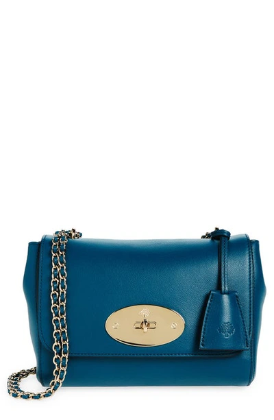 Mulberry Lily Convertible Leather Shoulder Bag In Titanium Blue