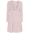 See By Chloé Floral Lace Bib Dress In Pink