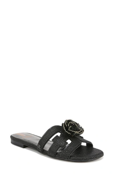 Sam Edelman Bay Flora Cutout Slide Sandal In Black
