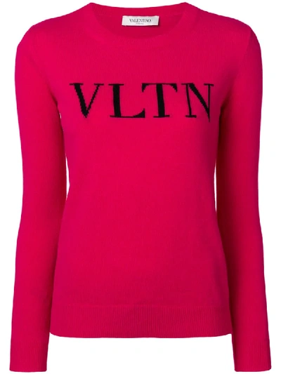 Valentino Vltn Wool And Cashmere Sweater In Am9