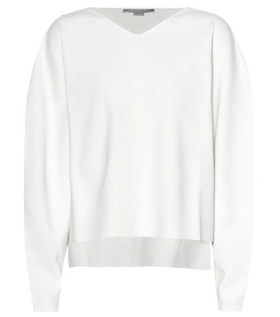 Stella Mccartney Hi-low Sweater In White