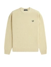 Fred Perry Sweater In Neutrals