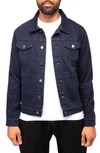 X-ray Slim Washed Denim Jacket In Navy