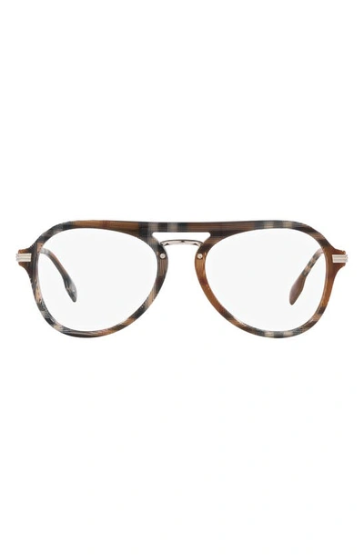 Burberry Bailey 53mm Pilot Optical Glasses In Brown