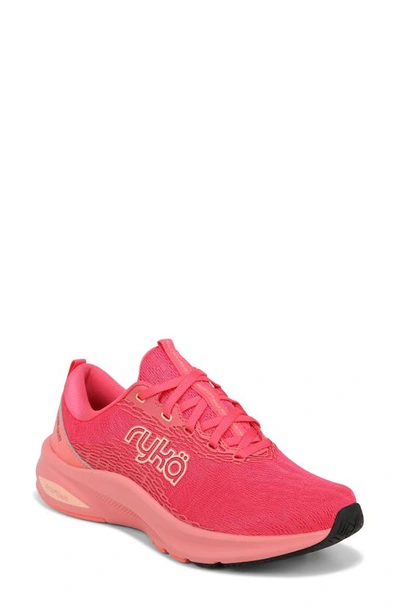 Ryka Never Quit Training Sneaker In Paradise Pink Fabric