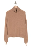 360cashmere Hudson Fringed Wool & Cashmere Turtleneck Sweater In Vicuna