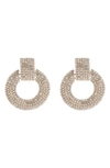 Tasha Crystal Hoop Earrings In Gold