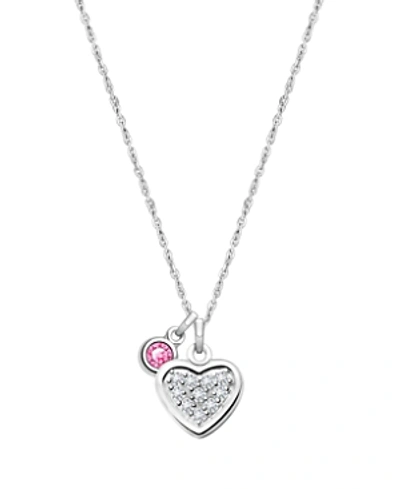 Tiny Blessings Girls' Sterling Silver Oh So Loved Birthstone 13-14 Necklace - Baby, Little Kid, Big Kid In October