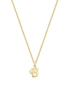 Tiny Blessings Girls' 14k Gold Diamond Initial 13-14 Necklace - Baby, Little Kid, Big Kid In 14k Gold - B