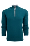 Greyson Sebonack Quarter Zip Wool & Cashmere Pullover In Garter