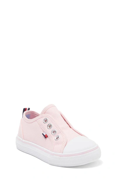 Tommy Hilfiger Kids' Core Laceless Sneakers In Light Pink