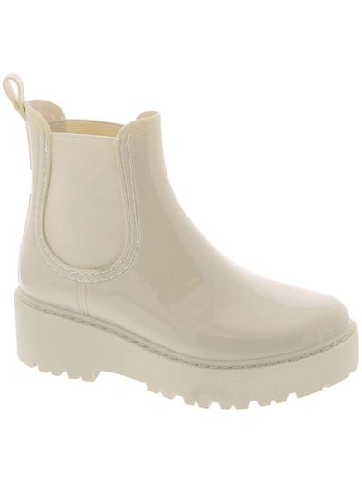 Steve Madden Sahara Womens Water Resistant Pull On Chelsea Boots In Beige
