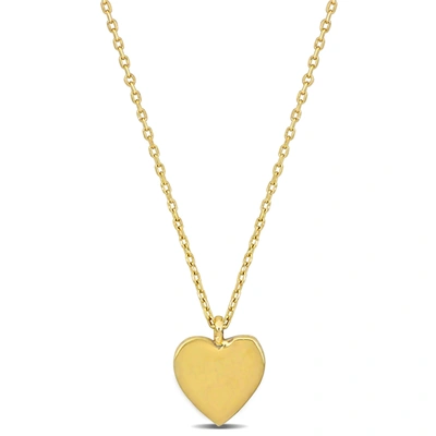 Mimi & Max Child Heart Pendant With Chain In 14k Yellow Gold - 17 In