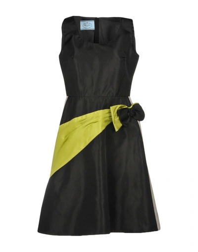 Prada Knee-length Dress In Black