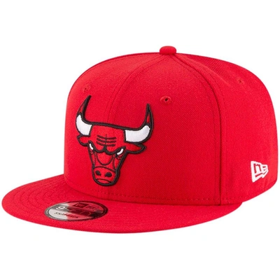 New Era Red Chicago Bulls Official Team Color 9fifty Adjustable Snapback Hat