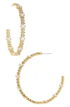 Nadri Marquise Cubic Zirconia Inside Out Hoop Earrings In Gold