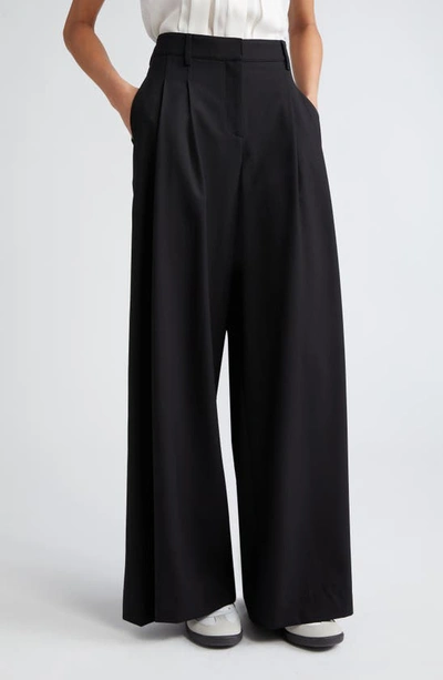 Twp New Didi Wool Stretch Twill Wide Leg Pants In Multi