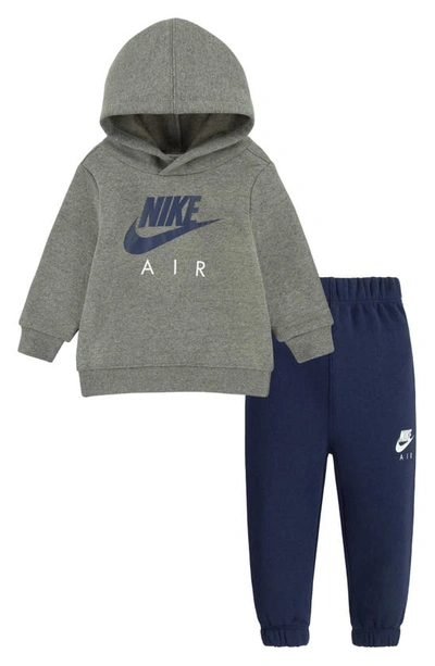 Nike Babies' Air Hoodie & Sweatpants Set In Midnight Navy