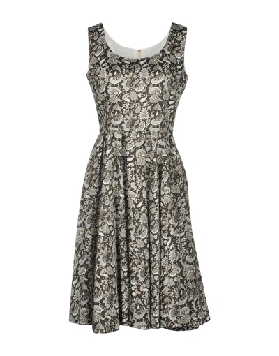 Dolce & Gabbana Knee-length Dress In Steel Grey