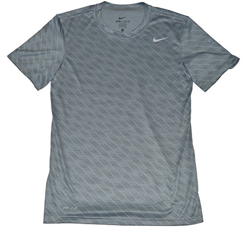 Nike Men's Legend Short Sleeve Tee In Grey/striped | ModeSens