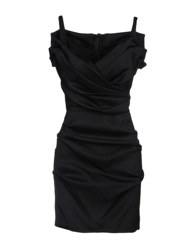 Dolce & Gabbana Short Dresses In Black