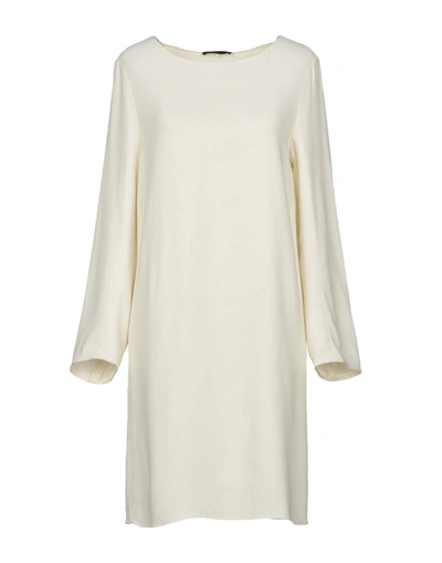The Row Short Dress In Ivory