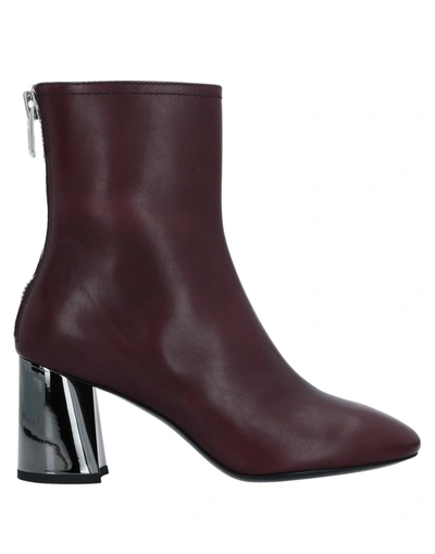 3.1 Phillip Lim / フィリップ リム Ankle Boots In Deep Purple