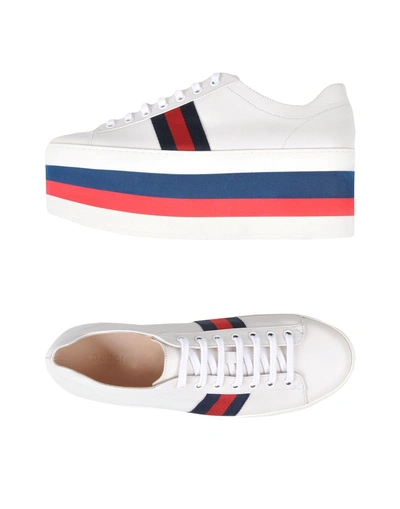 Gucci Laced Shoes In White