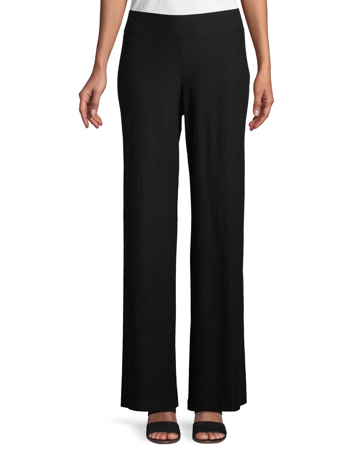 Eileen Fisher Plus Size Washable Stretch Crepe Modern Straight-leg ...