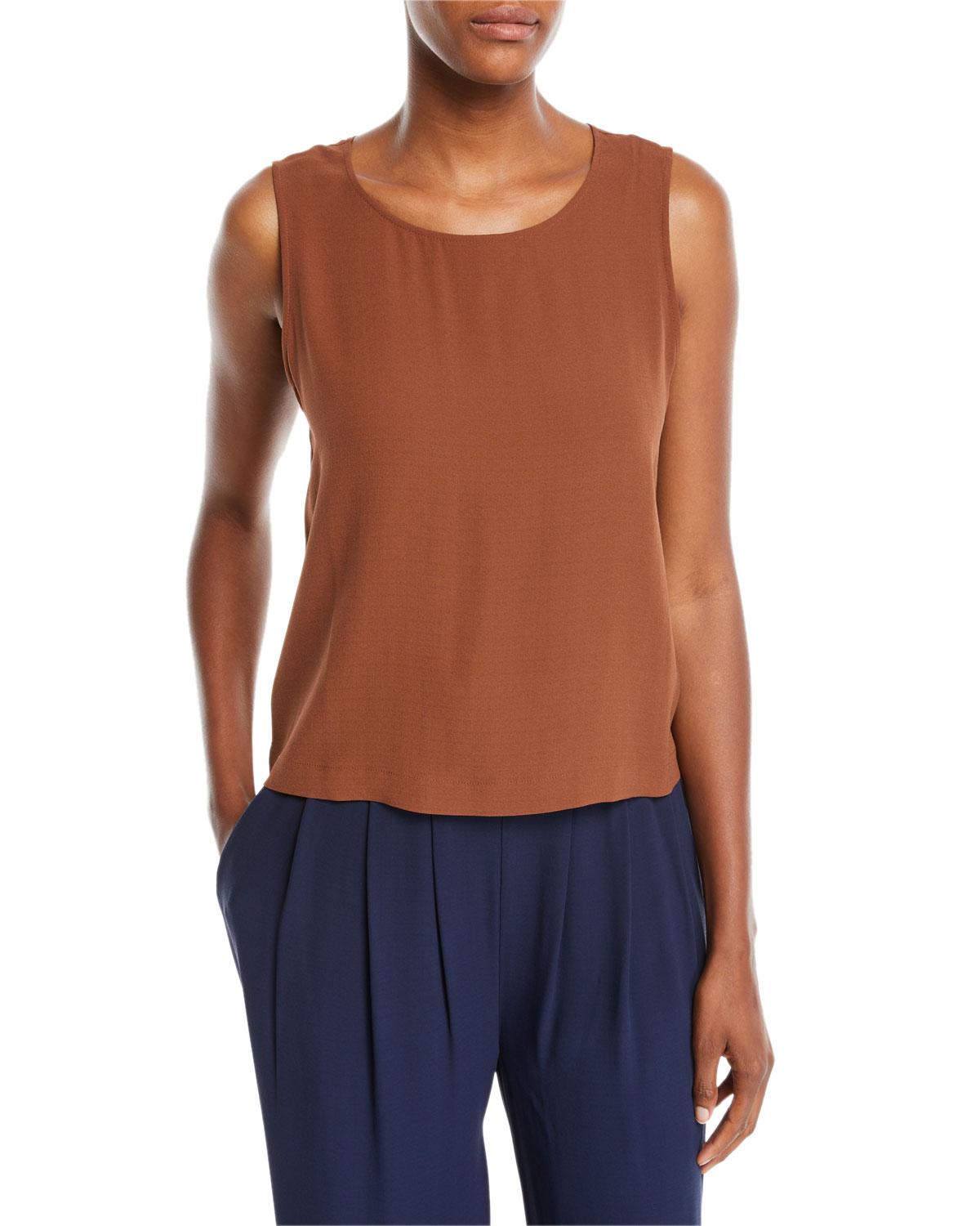 eileen fisher nutmeg top
