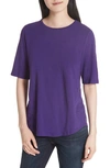 Eileen Fisher Organic Cotton Top, Regular & Petite In Ultraviolet