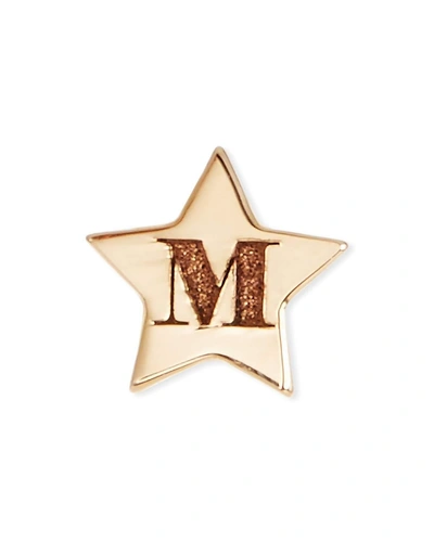 Zoë Chicco 14k Initial Tiny Star Stud Earring In Gold