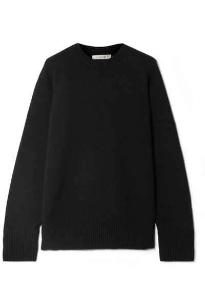 The Row Sibel Oversized Wool And Cashmere-blend Sweater In Black
