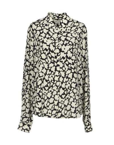 Saint Laurent Patterned Shirts & Blouses In White
