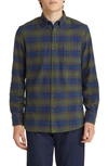 Nordstrom Tech-smart Trim Fit Check Stretch Button-down Shirt In Blue- Green Arden Plaid