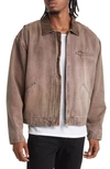Elwood Petrol Denim Jacket In Phantom