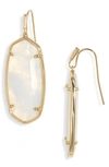 Kendra Scott Faceted Elle Drop Earrings In Gold/iridescent Opalite