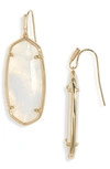 Kendra Scott Faceted Elle Drop Earrings In Iridescent Opalite Illusion