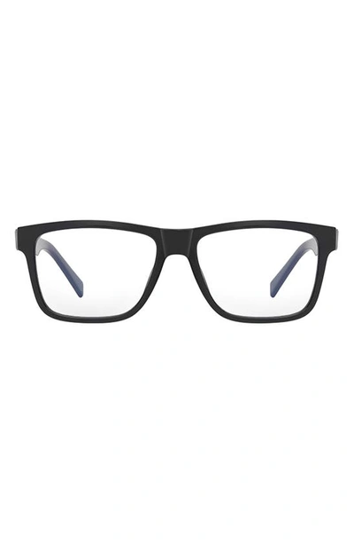 Fifth & Ninth Parker 57mm Square Blue Light Blocking Glasses In Black