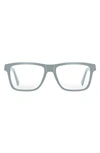 Fifth & Ninth Parker 57mm Square Blue Light Blocking Glasses In Matte Grey