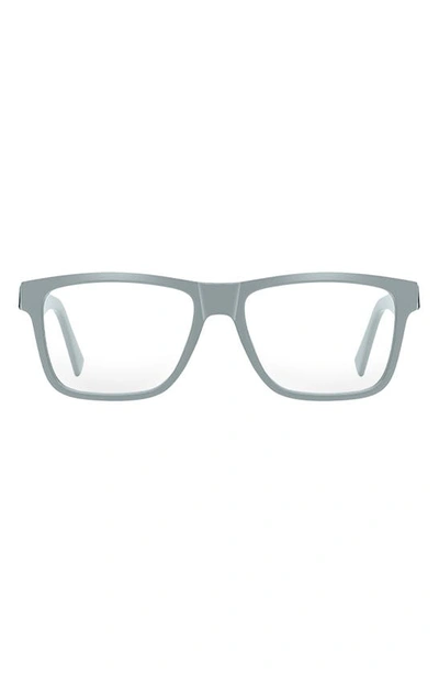 Fifth & Ninth Parker 57mm Square Blue Light Blocking Glasses In Matte Grey