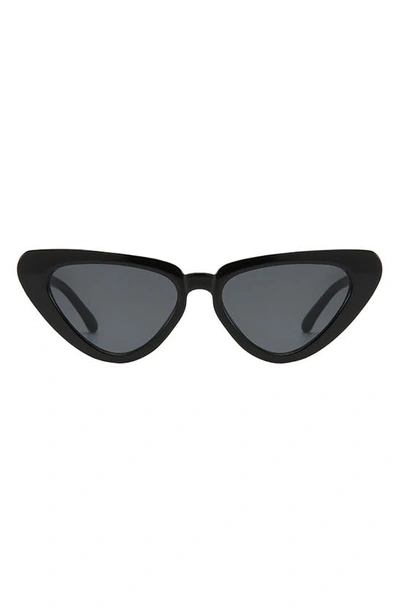 Fifth & Ninth Freya 53mm Gradient Polarized Cat Eye Sunglasses In Black