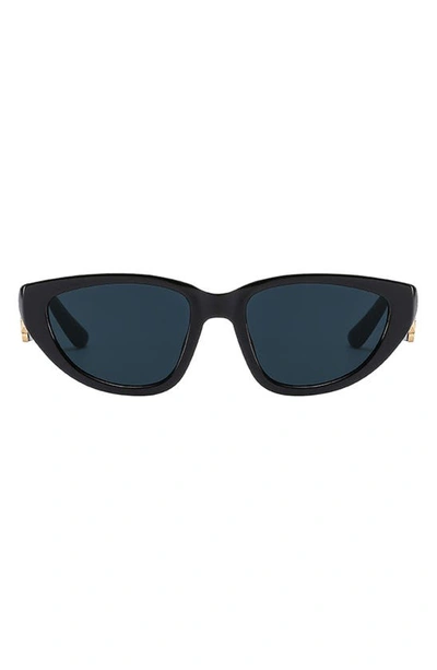 Fifth & Ninth Brynn 56mm Polarized Cat Eye Sunglasses In Black