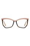 Fifth & Ninth Maggie 54mm Cat Eye Blue Light Blocking Glasses In Tan Torte