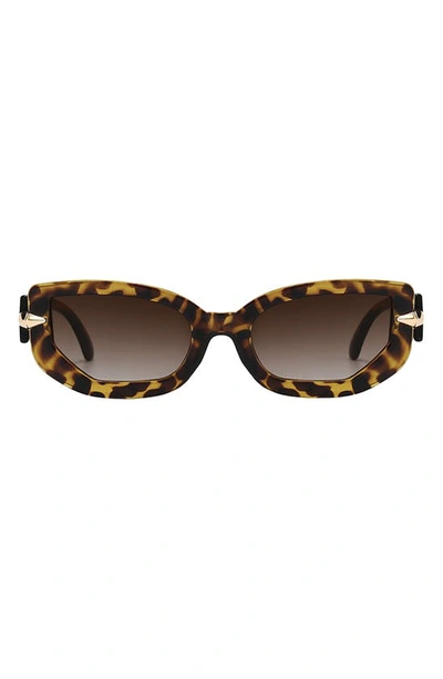 Fifth & Ninth Elle 58mm Polarized Geometric Sunglasses In Torte